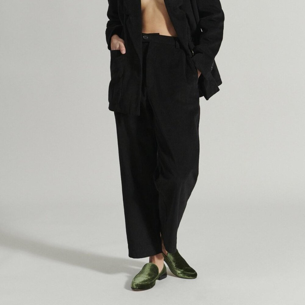 Rachel Comey Black Corduroy Wiman Trousers sz 6